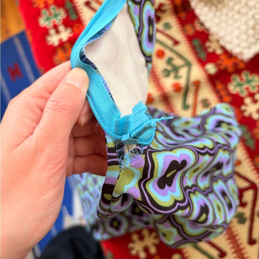 Geometric Patterned Flare Pants - image 4